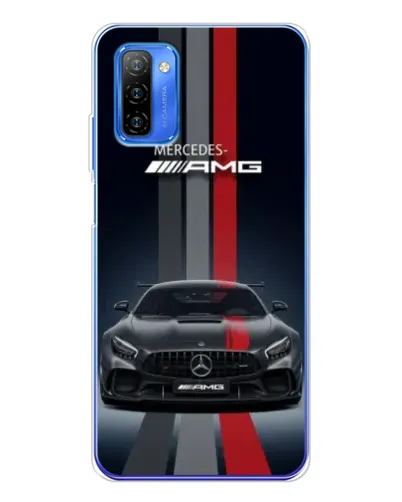 Чехол для Ulefone Note 12 с картинкой «Mercedes — белый карбон»