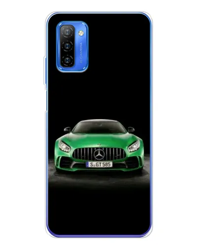 Чехол для Ulefone Note 12 с картинкой «Mercedes — неоновый лого»