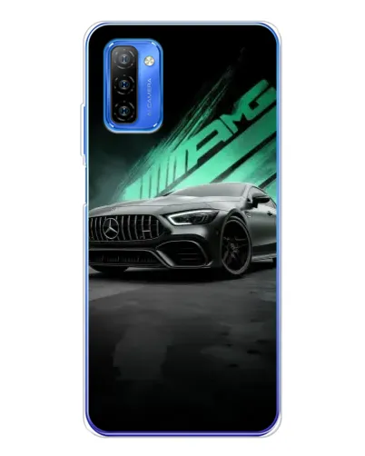 Чехол для Ulefone Note 12 с картинкой «Темный Mercedes AMG»