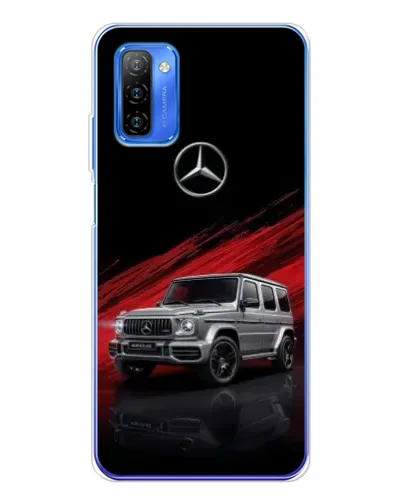 Чехол для Ulefone Note 12 с картинкой «Mercedes G-Class красный»