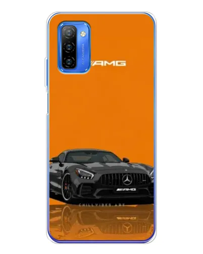 Чехол для Ulefone Note 12 с картинкой «Оранжевый Mercedes AMG»