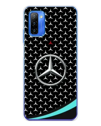 Чехол для Ulefone Note 12 с картинкой «Mercedes — бирюзовый акцент»