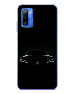 Чохол для Ulefone Note 12 з картинкою «Mercedes — силует авто»