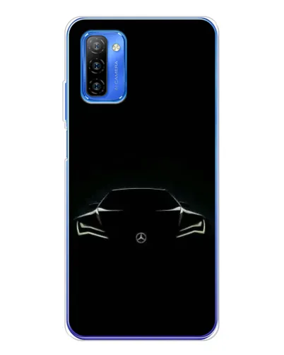 Чехол для Ulefone Note 12 с картинкой «Mercedes — силуэт авто» Чехол для Ulefone Note 12 с картинкой «Mercedes — силуэт авто»