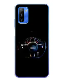 Чехол для Ulefone Note 12 с картинкой «Салон Audi — руль»
