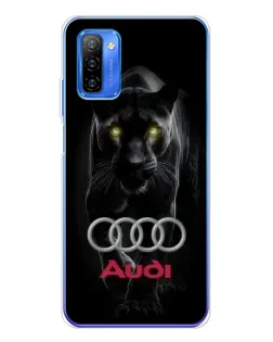 Чехол для Ulefone Note 12 с картинкой «Пантера и Audi»