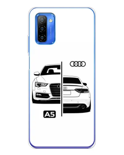 Чехол для Ulefone Note 12 с картинкой «Audi — контрастный дизайн»