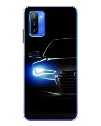 Чехол для Ulefone Note 12 с картинкой «Неоновый взгляд Audi»