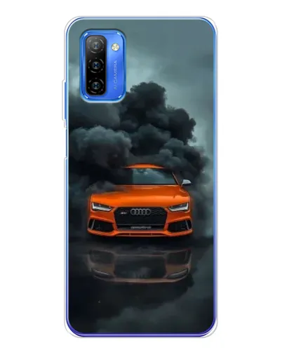Чехол для Ulefone Note 12 с картинкой «Audi в облаках дыма»