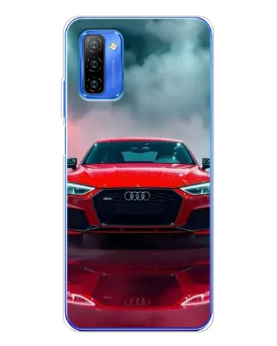 Чехол для Ulefone Note 12 с картинкой «Audi RS — красный стиль»