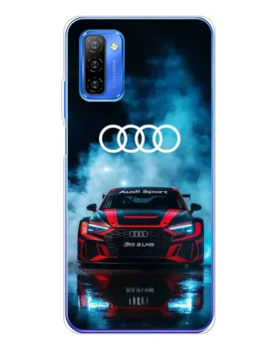 Чехол для Ulefone Note 12 с картинкой «Audi Sport — неон»