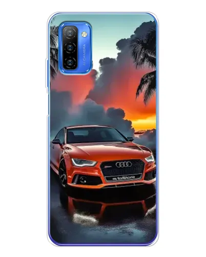 Чехол для Ulefone Note 12 с картинкой «Audi — закат»