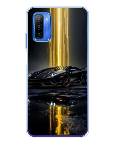 Чехол для Ulefone Note 12 с картинкой «Ночной Lamborghini драйв»
