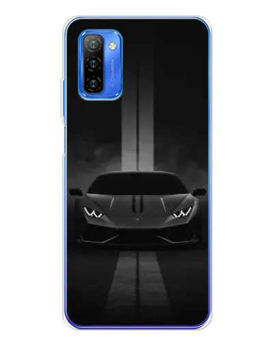 Чехол для Ulefone Note 12 с картинкой «Lamborghini симметрия дорог»