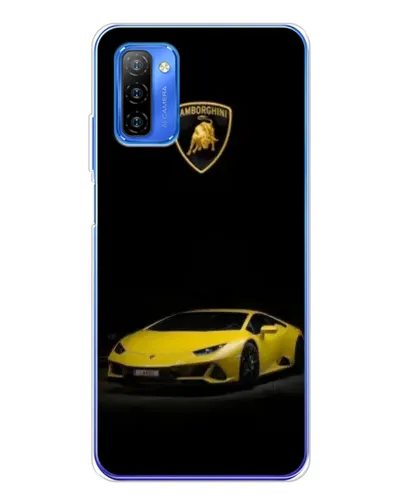 Чехол для Ulefone Note 12 с картинкой «Lamborghini желтый акцент»