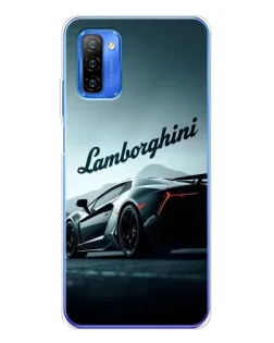 Чехол для Ulefone Note 12 с картинкой «Классическая надпись Lamborghini»
