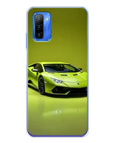 Чехол для Ulefone Note 12 с картинкой «Салатовый Lamborghini Huracan»