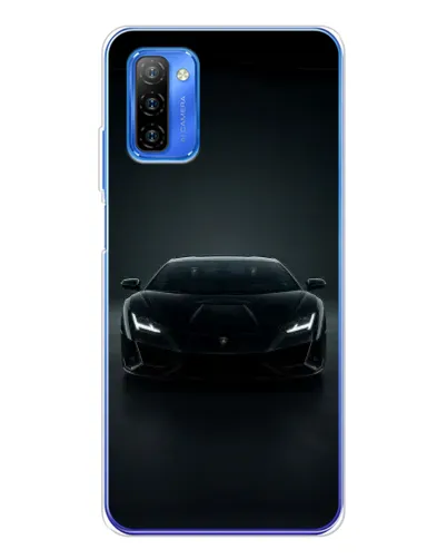 Чехол для Ulefone Note 12 с картинкой «Черный Lamborghini Aventador»
