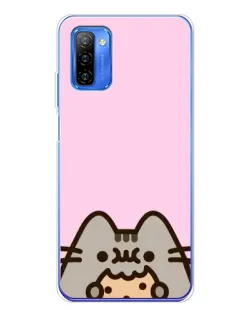 Чехол для Ulefone Note 12 с картинкой «Pusheen и печенье»