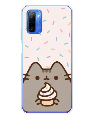 Чехол для Ulefone Note 12 с картинкой «Пушин с кексом»