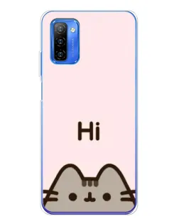 Чехол для Ulefone Note 12 с картинкой «Пушин говорит Hi»