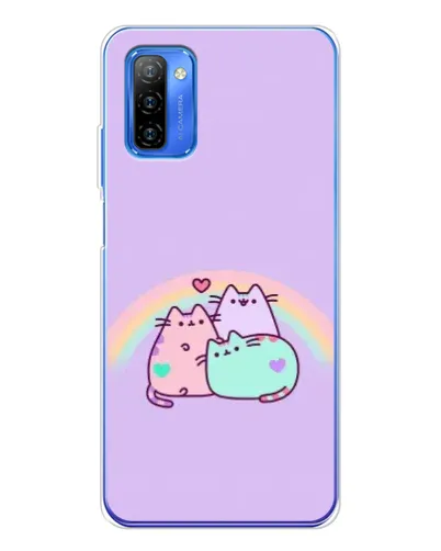 Чехол для Ulefone Note 12 с картинкой «Радужные Пушины»