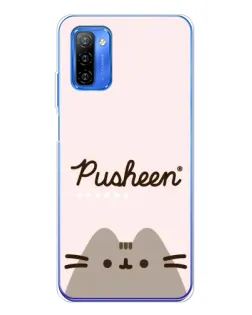 Чехол для Ulefone Note 12 с картинкой «Pusheen логотип»