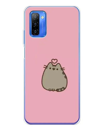 Чехол для Ulefone Note 12 с картинкой «Pusheen сердце»