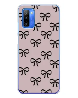 Чехол для Ulefone Note 12 с картинкой «Черные бантики»