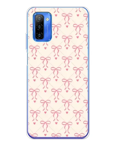 Чехол для Ulefone Note 12 с картинкой «Розовые бантики Coquette»