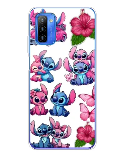 Чохол для Ulefone Note 12 з картинкою «Стікери Stitch та Angel»