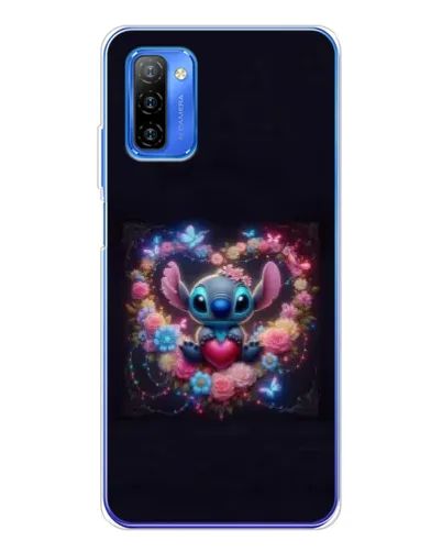 Чохол для Ulefone Note 12 з картинкою «Stitch у квітах»