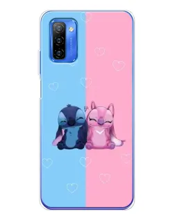 Чохол для Ulefone Note 12 з картинкою «Stitch та Angel Love»
