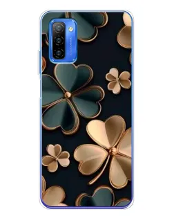 Чехол для Ulefone Note 12 с картинкой «Клевер в золоте»