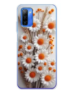 Чехол для Ulefone Note 12 с картинкой «Белые сухоцветы»
