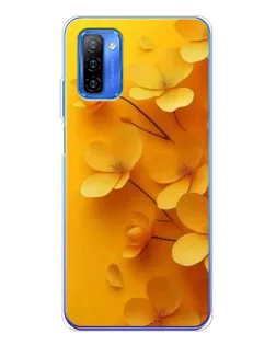 Чехол для Ulefone Note 12 с картинкой «Золотые лепестки»