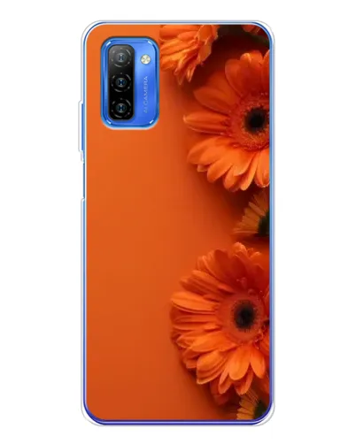 Чехол для Ulefone Note 12 с картинкой «Оранжевые герберы»