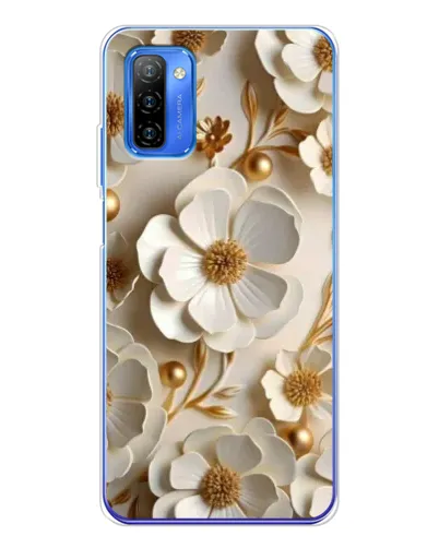 Чехол для Ulefone Note 12 с картинкой «Белие бумажние  цвети»