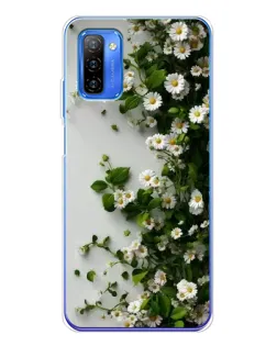 Чехол для Ulefone Note 12 с картинкой «Ветка мелких белых цветов»
