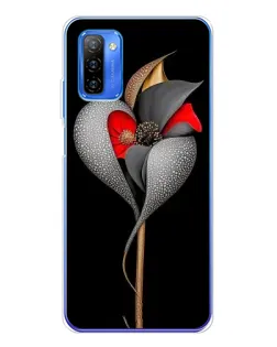 Чехол для Ulefone Note 12 с картинкой «Серебряный фантазийный цветок»