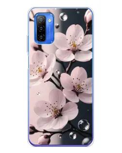 Чехол для Ulefone Note 12 с картинкой «Нежная сакура и капли»