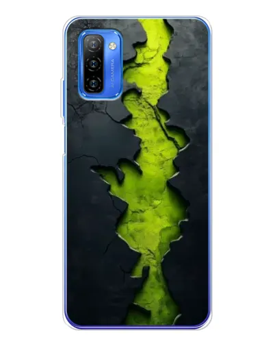 Чехол для Ulefone Note 12 с картинкой «Салатовый разлом скалы»