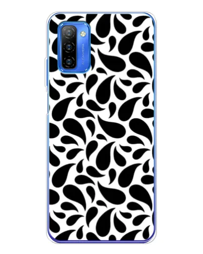 Чехол для Ulefone Note 12 с картинкой «Контрастные черные капли»