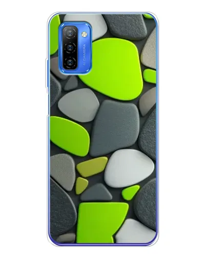 Чехол для Ulefone Note 12 с картинкой «Яркая неоновая галька»