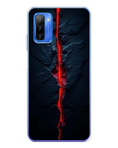Чехол для Ulefone Note 12 с картинкой «Kрасная лавовая трещина»