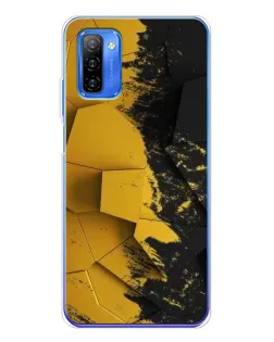 Чехол для Ulefone Note 12 с картинкой «Золотые осколки геометрии»