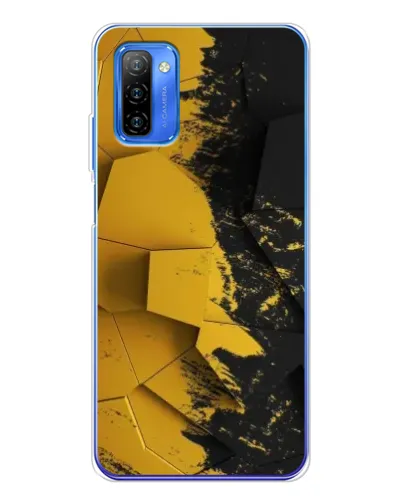 Чехол для Ulefone Note 12 с картинкой «Золотые осколки геометрии»