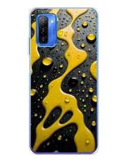 Чехол для Ulefone Note 12 с картинкой «Жидкое желтое золото»