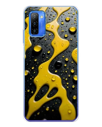 Чехол для Ulefone Note 12 с картинкой «Жидкое желтое золото»