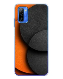 Чехол для Ulefone Note 12 с картинкой «Геометрия оранжевых кругов»